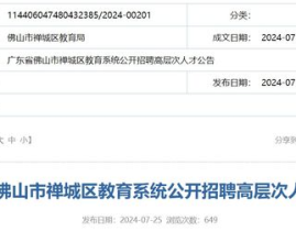 佛山禅城区招聘信息,优质岗位等你来挑战！